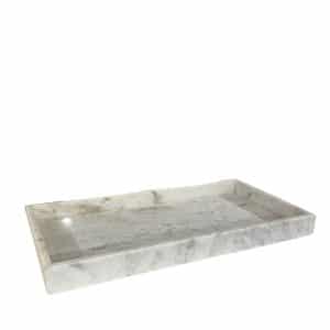 Werenberg | Nellie Marmorbakke - Rektangulær, Farver Hvid marmor