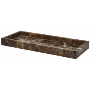 Hammam bakke i marmor H3 x B35 x D15 cm - Brun marmor