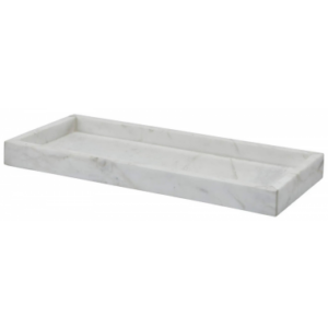 Hammam bakke i marmor H3 x B35 x D15 cm - Hvid marmor
