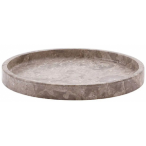 Hammam rund bakke i marmor H3 x Ø30 cm - Beige marmor