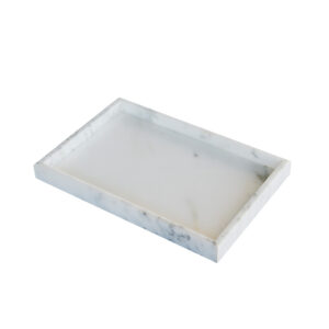 MOUD Home MARBI marmor bakke 20x30 cm - hvid