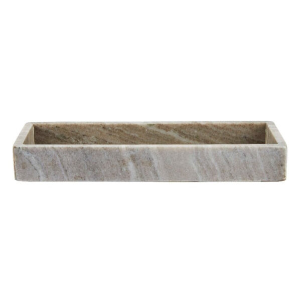 Marmor bakke, beige - 12x30 cm.