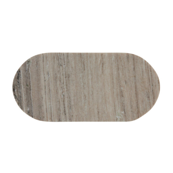 Marmor bakke, beige - L43 cm.
