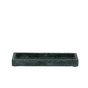 Marmor bakke, grøn - 30x12 cm.