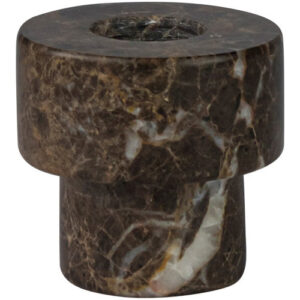 Mette Ditmer Marble lysestage - small - brown