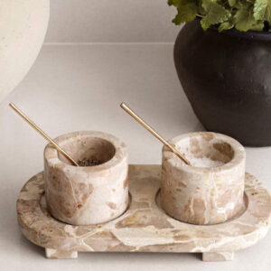 Zelected by Houze Capri salt & peber sæt - marble