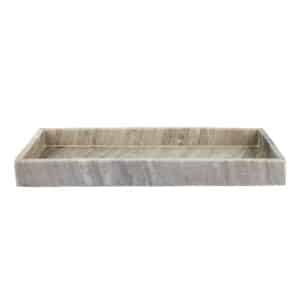 Marmor bakke, beige - 22x40 cm.