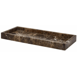 Hammam bakke i marmor H3 x B35 x D15 cm - Brun marmor