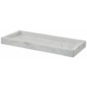 Hammam bakke i marmor H3 x B35 x D15 cm - Hvid marmor