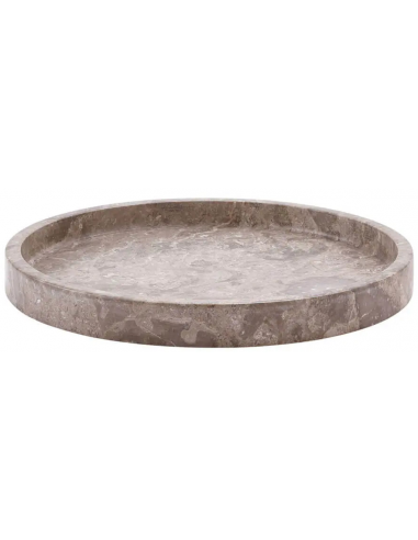 Hammam rund bakke i marmor H3 x Ø30 cm - Beige marmor