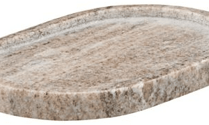 Meraki Marble marmorbakke mørkbeige 12,5x19,5x2 cm