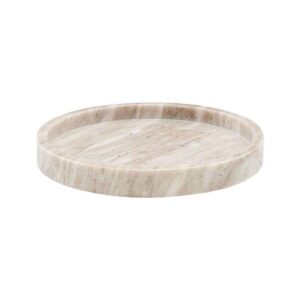Meraki - Marble Tray Ø 25 cm - Beige (312530012)