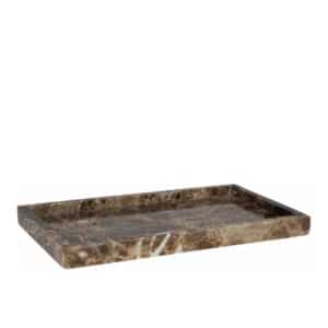 Marmor bakke - brun - 27x15